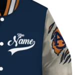 custom auburn tigers wildcat pawprint navy blue nude varsity jacket best selling.webp