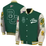 custom baylor bears wildcat pawprint green nude varsity jacket best selling.webp