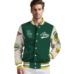 custom baylor bears wildcat pawprint green nude varsity jacket best selling.webp
