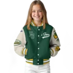 custom baylor bears wildcat pawprint green nude varsity jacket best selling.webp