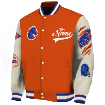 custom boise state broncos wildcat pawprint orange nude varsity jacket best selling.webp