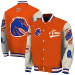 custom boise state broncos wildcat pawprint orange nude varsity jacket best selling.webp