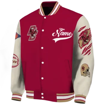 custom boston college eagles wildcat pawprint maroon nude varsity jacket best selling.webp
