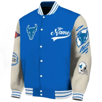 custom buffalo bulls wildcat pawprint royal blue nude varsity jacket best selling.webp