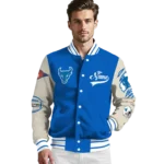 custom buffalo bulls wildcat pawprint royal blue nude varsity jacket best selling.webp