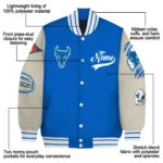 custom buffalo bulls wildcat pawprint royal blue nude varsity jacket best selling.webp