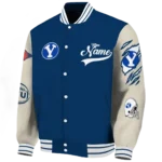 custom byu cougars wildcat pawprint blue nude varsity jacket best selling.webp