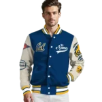custom california golden bears wildcat pawprint blue nude varsity jacket best selling.webp