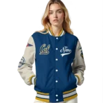 custom california golden bears wildcat pawprint blue nude varsity jacket best selling.webp