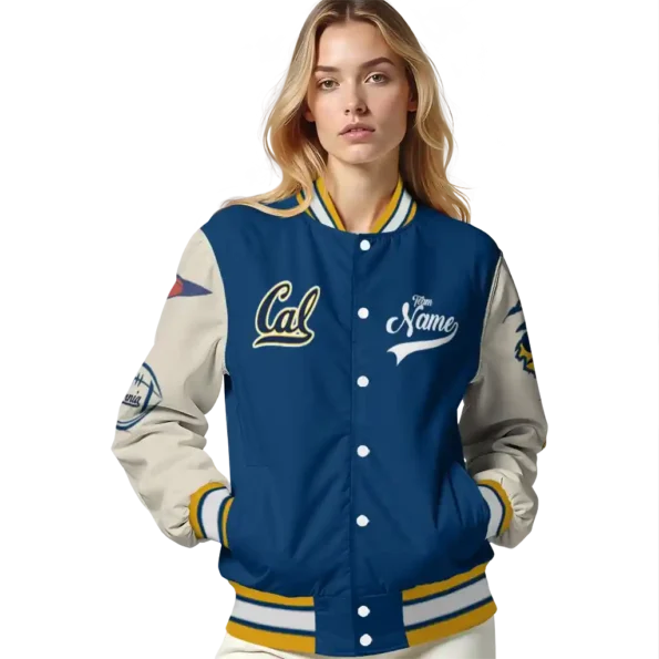 custom california golden bears wildcat pawprint blue nude varsity jacket latest model.webp