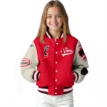 custom cincinnati bearcats wildcat pawprint red nude varsity jacket best selling.webp