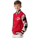 custom cincinnati bearcats wildcat pawprint red nude varsity jacket best selling.webp