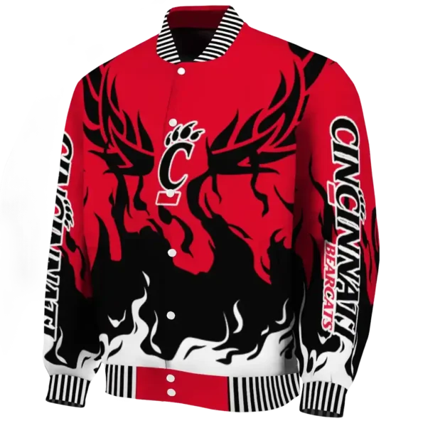 custom cincinnati bearcats winged blaze red white varsity jacket best selling