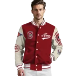 custom colgate raiders wildcat pawprint maroon nude varsity jacket best selling.webp