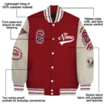 custom colgate raiders wildcat pawprint maroon nude varsity jacket best selling.webp