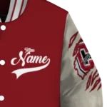 custom colgate raiders wildcat pawprint maroon nude varsity jacket best selling.webp