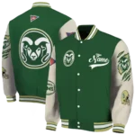 custom colorado state rams wildcat pawprint green nude varsity jacket best selling.webp