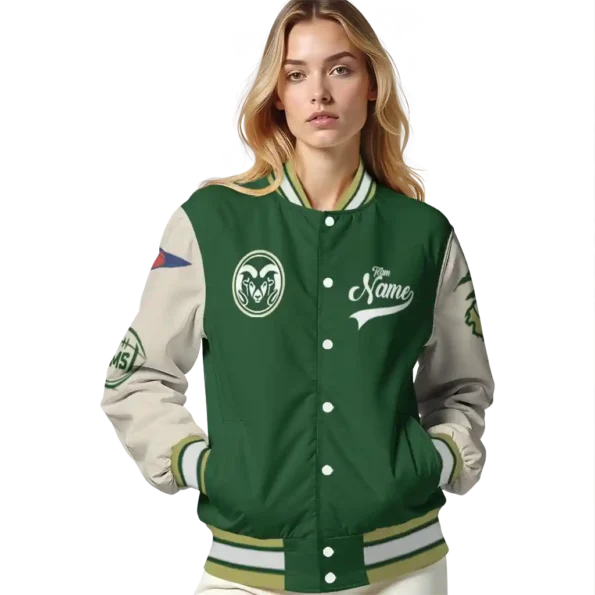 custom colorado state rams wildcat pawprint green nude varsity jacket latest model.webp
