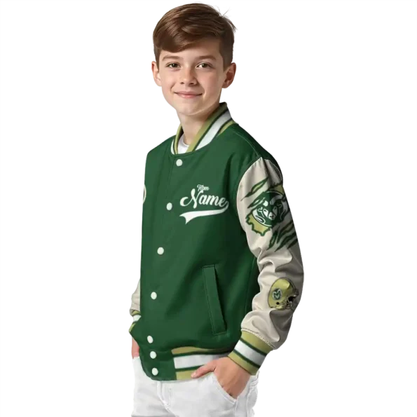 custom colorado state rams wildcat pawprint green nude varsity jacket trendy.webp