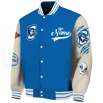custom creighton bluejays wildcat pawprint blue nude varsity jacket best selling.webp