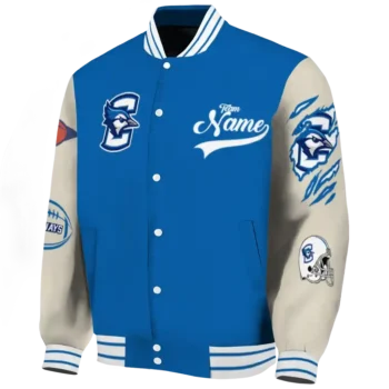 custom creighton bluejays wildcat pawprint blue nude varsity jacket best selling.webp