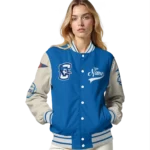 custom creighton bluejays wildcat pawprint blue nude varsity jacket best selling.webp