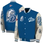 custom drake bulldogs wildcat pawprint blue nude varsity jacket best selling.webp