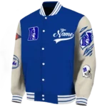 custom duke blue devils wildcat pawprint blue nude varsity jacket best selling.webp