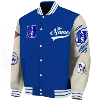 custom duke blue devils wildcat pawprint blue nude varsity jacket best selling.webp