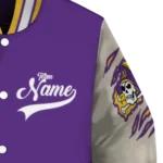 custom east carolina pirates wildcat pawprint purple nude varsity jacket best selling.webp