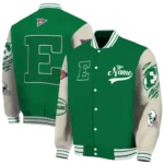 custom eastern michigan eagles wildcat pawprint green nude varsity jacket best selling.webp