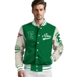 custom eastern michigan eagles wildcat pawprint green nude varsity jacket best selling.webp
