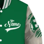 custom eastern michigan eagles wildcat pawprint green nude varsity jacket best selling.webp