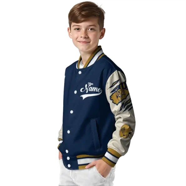 custom fiu panthers wildcat pawprint blue nude varsity jacket trendy.webp