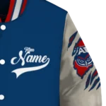 custom florida atlantic owls wildcat pawprint blue nude varsity jacket best selling.webp
