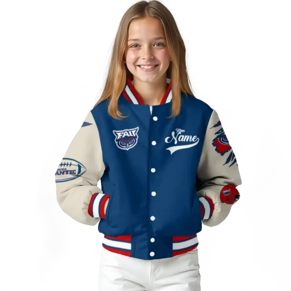 custom florida atlantic owls wildcat pawprint blue nude varsity jacket top rated.webp
