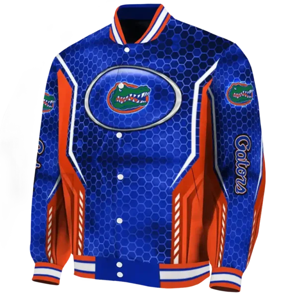 custom florida gators power plate blue varsity jacket best selling