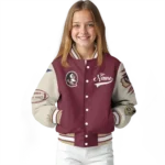 custom florida state seminoles wildcat pawprint garnet nude varsity jacket best selling.webp