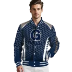 custom-georgetown-hoyas-hexagon-grid-blue-varsity-jacket-best-selling.webp