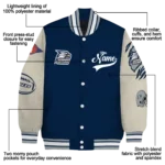 custom georgia southern eagles wildcat pawprint blue nude varsity jacket best selling.webp