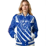 custom georgia state panthers chevron angles blue varsity jacket best selling.webp