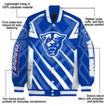custom georgia state panthers chevron angles blue varsity jacket best selling.webp