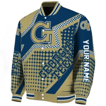 custom georgia tech yellow jackets star burst gold varsity jacket best selling.webp