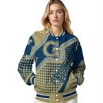 custom georgia tech yellow jackets star burst gold varsity jacket best selling.webp