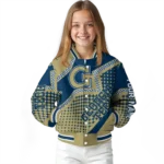 custom georgia tech yellow jackets star burst gold varsity jacket best selling.webp