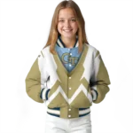 custom georgia tech yellow jackets v stripes gold white varsity jacket best selling.webp