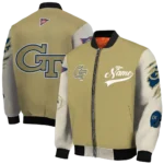 custom-georgia-tech-yellow-jackets-wildcat-pawprint-gold-nude-bomber-jacket-best-selling.webp