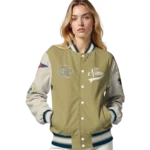 custom georgia tech yellow jackets wildcat pawprint gold nude varsity jacket best selling.webp