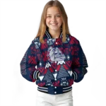 custom gonzaga bulldogs pyramid shapes blue varsity jacket best selling.webp