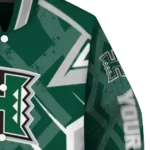 custom hawaii rainbow warriors chevron angles green varsity jacket best selling.webp